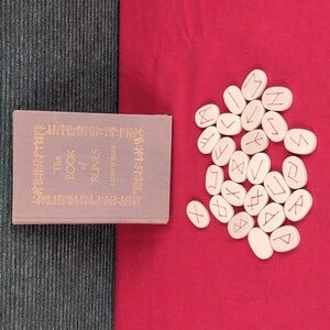 The Book Of Runes Set With Rune Stones
